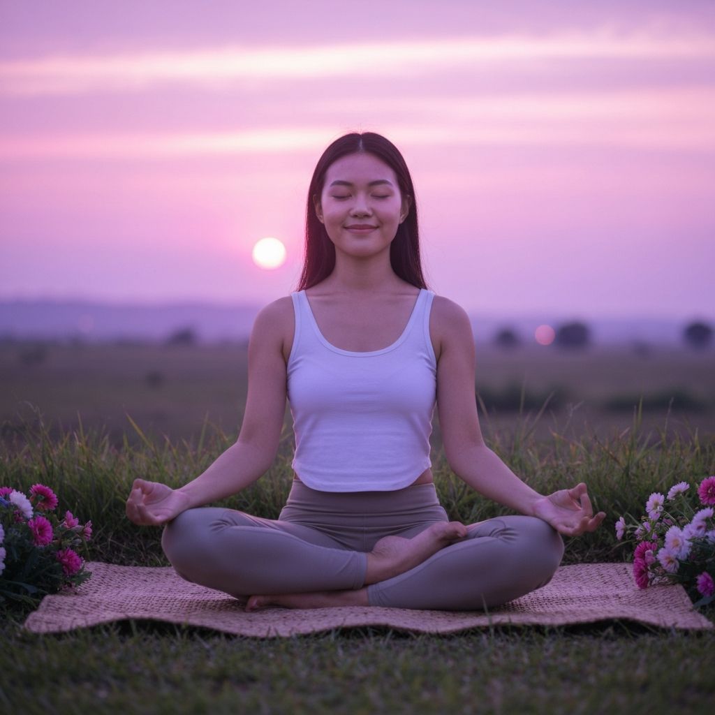 Rustige meditatie sfeer